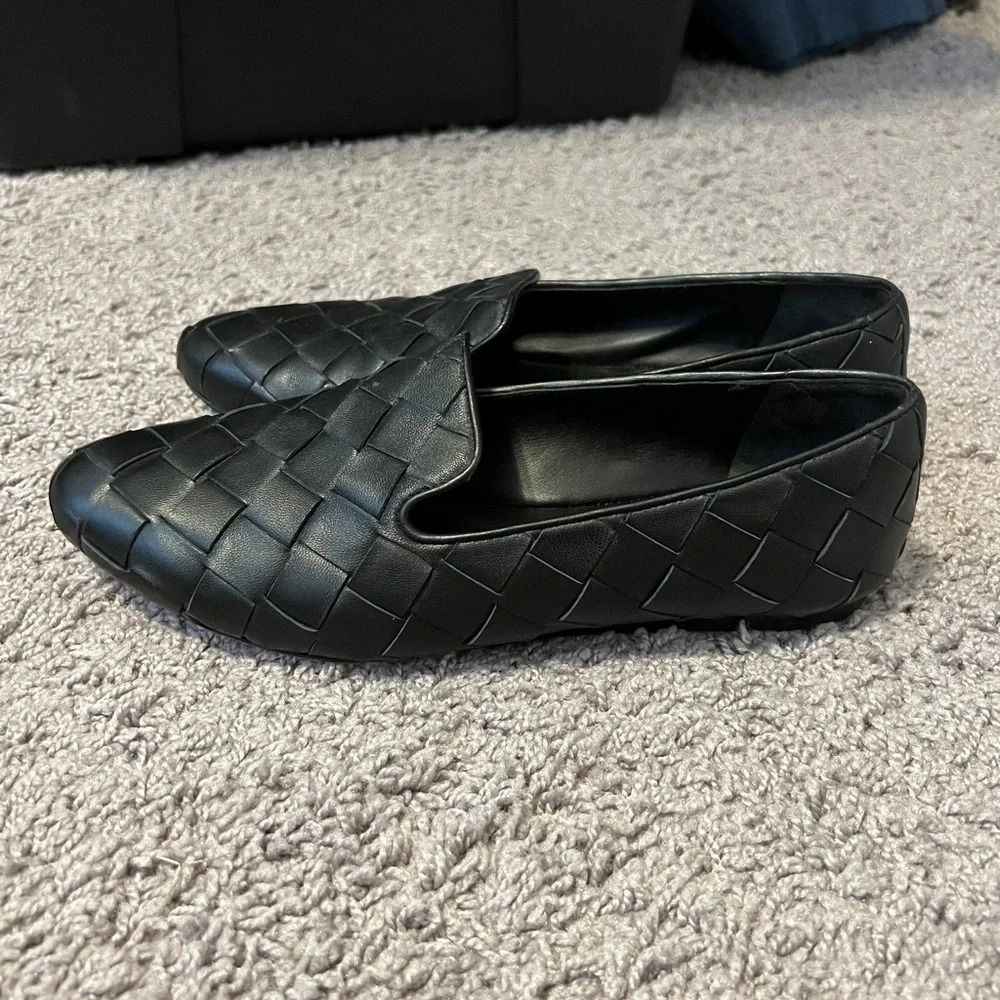 Veronica Beard women’s Griffin basket weave leather loafers size 6.5 - Picture 2 of 8